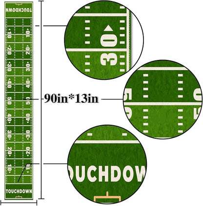 Nepnuser American Football Court Table Runner Touch Down Football Birthday - Image 5