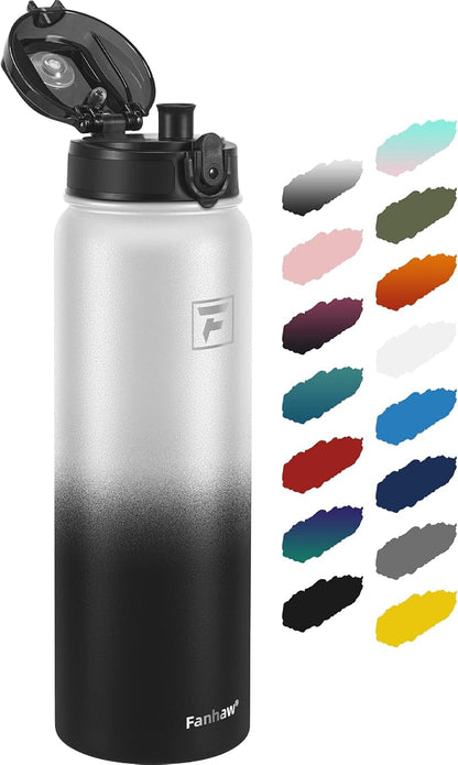 Fanhaw 40 oz Insulated Stainless Steel Water Bottle by FANHAW