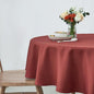 maxmill Round Tablecloth Weaved Pattern Spill-Proof Wrinkle Free Soft Table Cloth for Circular Table Cover, for Dining Room Fall Harvest Thanksgiving Parties Holiday Dinner, 70 Inch, Rustic Brick
