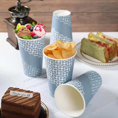 MUCHII 16 oz Coffee Cups, Disposable Paper Cups 210 Count, Disposable Cups | - Image 5
