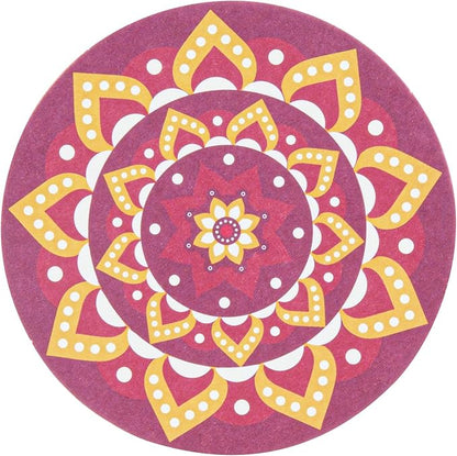 Restaurantware Super Absorbent Coasters 480 Case 4 Inch Assorted Paper Bar Coasters High-Density Pulpboard Beverage Coasters Moisture-Absorbing Durable Drink Coasters - Assorted Designs
