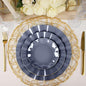 Efavormart 10 Pack | Navy Blue 6" Round Plastic Dessert Salad Plates, by efavormart
