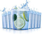 Liacere Plastic Drinking Glasses (Set of 12) 14 oz Blue Reusable Plastic Glasses Colors，Kitchen Water Glasses Cup, Bar Tumbler Glassware Set for Beer, Juice, Cocktail, Whiskey, Milk