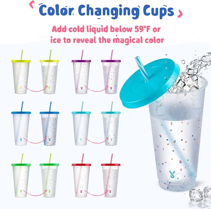 Meoky Confetti Color Changing Cups - Image 2