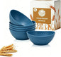 Snack Bowls Set of 6, Unbreakable Wheat Straw Bowls10oz, Small Prep Bowls by BUSOKIP