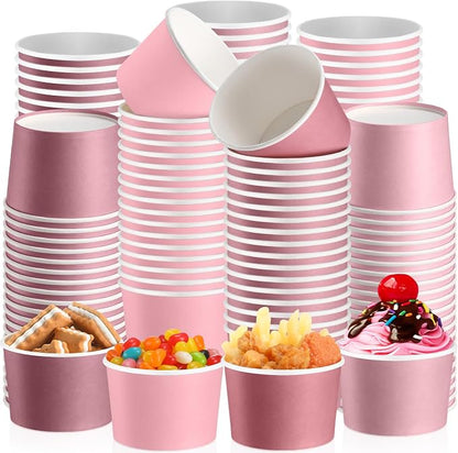 Jingmore Paper Ice Cream Cups 9oz Colored Disposable Dessert Bowls by Jingmore