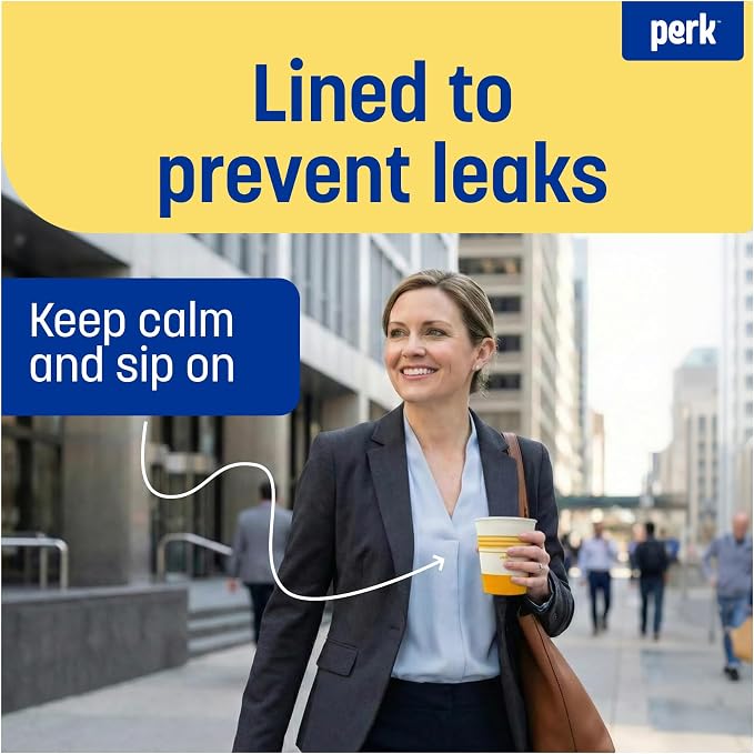 Perk Staples Paper Hot Cup, 8 Oz., 500/Carton - Image 4