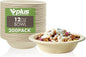 Vplus 200 Pack 12 OZ Compostable Paper Bowls, Bagasse Bowls，Nature | Disposable by Vplus