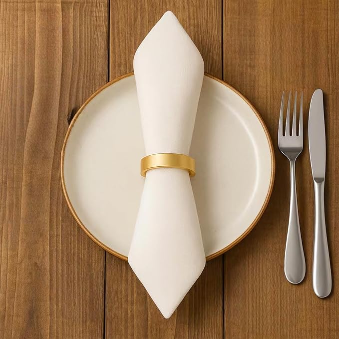 12 Pcs Stainless Steel Napkin Rings - Image 4