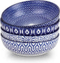 Selamica Ceramic 30 Ounce Pasta Bowls set of 4, 8 inch Serving Bowl Wide and by Selamica