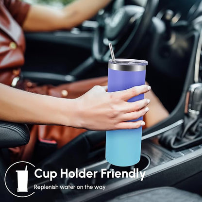 Volhoply 8 Pack Skinny Tumblers - Image 4