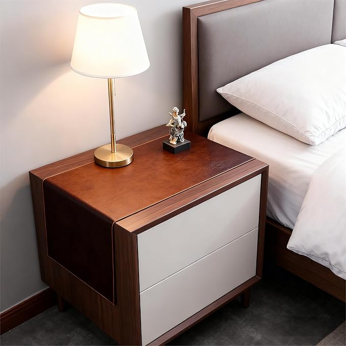 Double-Sided Faux Leather Table Runner, Waterproof Heat Resistant Non-Slip - Image 7