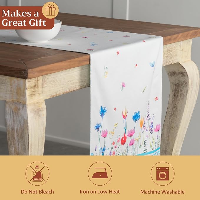 Maison d' Hermine Table Runner 100% Cotton 14.50" x 108" | Table Runners 108 - Image 5