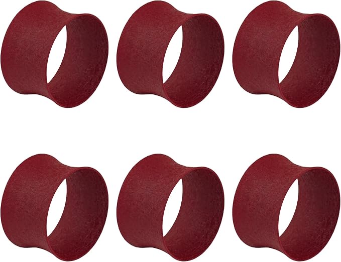 ITOS365 Red Napkin Rings Set of 12, Round Metal Napkin Ring Holder, Napkin - Image 3
