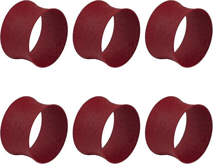 ITOS365 Red Napkin Rings Set of 12, Round Metal Napkin Ring Holder, Napkin - Image 3