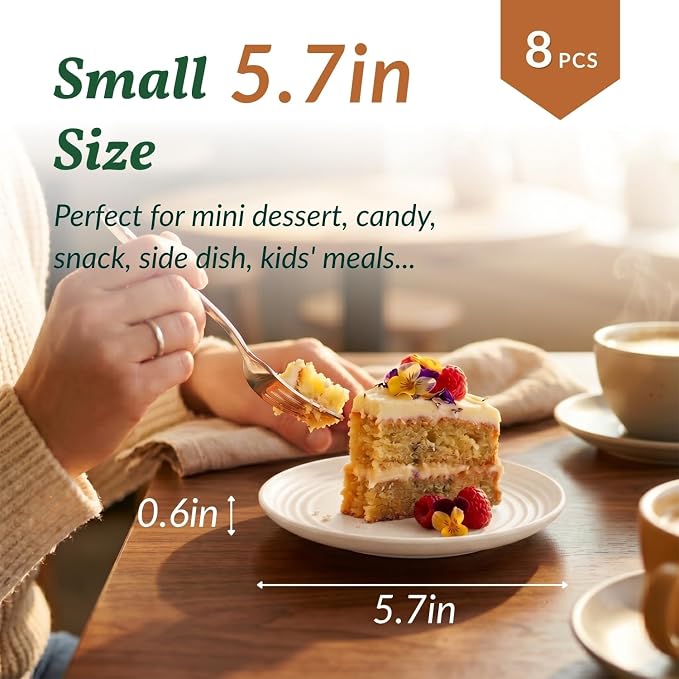 Small Plates | 5.7 Inch Lightweight & Unbreakable Wheat Straw Plates | Mini - Image 2