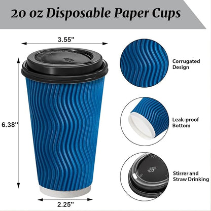 Clawsoff 50 Pack 20 oz Coffee Cups - Image 2