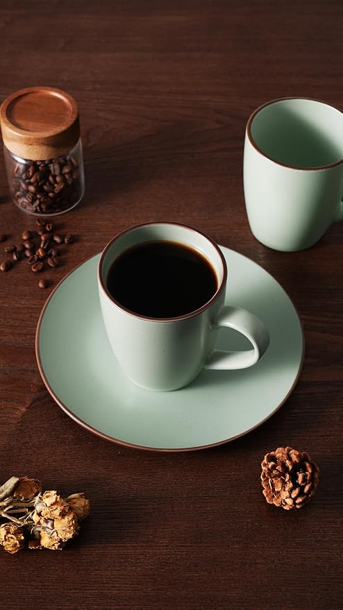 famiware Venus Coffee Mugs Set of 4, 13 oz Ceramic Stoneware Mug Cup Set | - Image 6