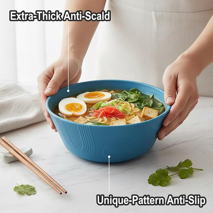 Wheat Straw Bowls Set 36oz, Cereal Bowls Soup Bowls Set of 6, Unbreakable Salad - Image 5