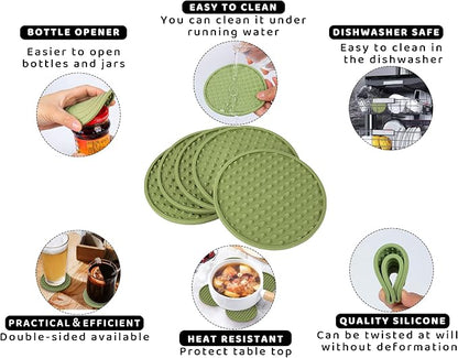 Coasters for Drinks 6 Pack Drinking Coaster - Image 7