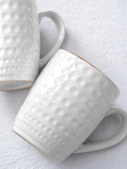famiware Eden Coffee Mugs Sets of 4, 12 oz Ceramic Stoneware Mug Cup Set | - Image 4