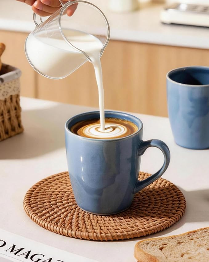 famiware Aurora Coffee Mugs, 14oz Mug Set of 4, Stoneware Mug, Cups - Image 7