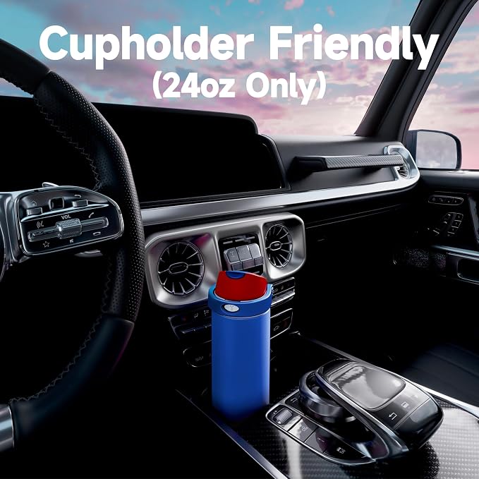 24 oz Insulated Water Bottle for Men: Meoky Stainless Steel Water Bottle - Image 6