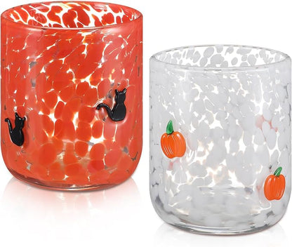 Skylety 2 Pcs Halloween Icon Juice Glasses by Skylety