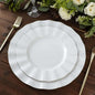 Efavormart 9" Salad Plates – Set of 10 Plastic White Round Disposable Plates by efavormart