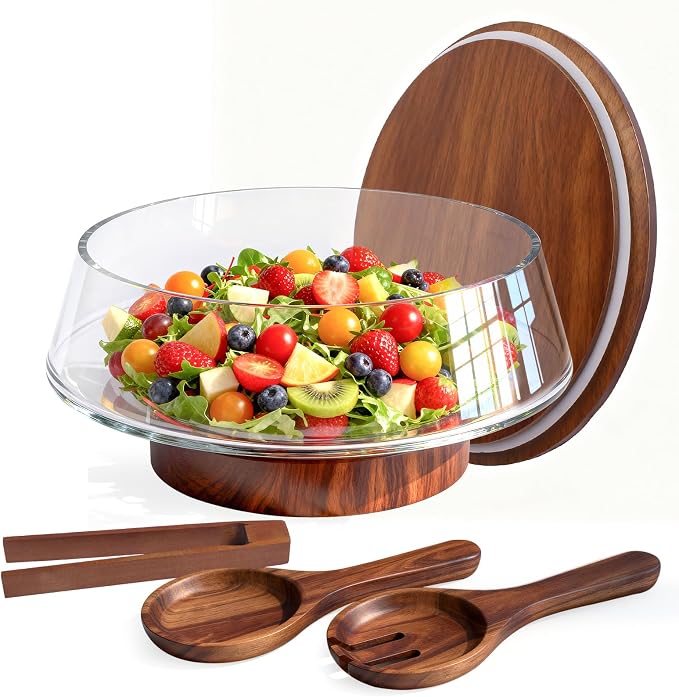 Extra Large Glass Salad Bowl by Airsent