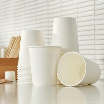 Amazon Basics Disposable Compostable Paper Coffee Cups - Image 9