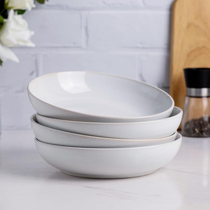 AmorArc 8.5'' Large Pasta Bowls, 36oz Stoneware Pasta Serving Bowls Set of 4 - Image 7