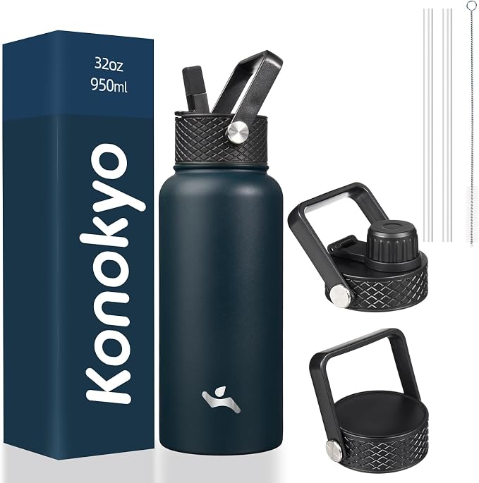 Konokyo 32 oz Insulated Stainless Steel Water Bottle by Konokyo