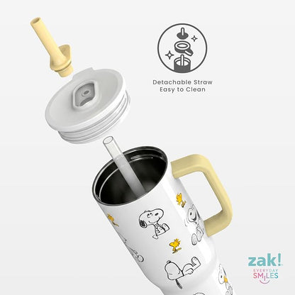 Zak Designs Peanuts 30oz Spill-Proof Insulated Stainless Steel Tumbler | BPA - Image 6