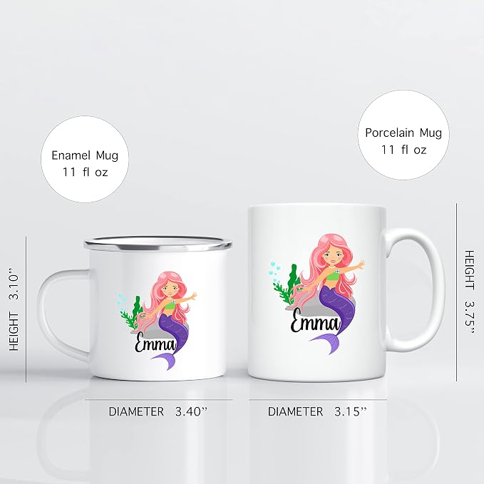 Personalized Mug for Kids, Girls | Customized Hot Chocolate, Coffee & Tea Cup | - Image 3