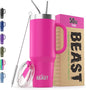 Beast 50 oz Tumbler with Handle Stainless Steel Vacuum Insulated Coffee Ice Cup by GreensSteel
