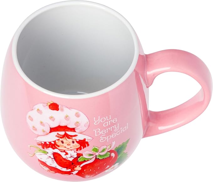 Silver Buffalo Strawberry Shortcake Vintage, Clay Base Ceramic Mug, 16oz | You - Image 3