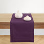 Solino Home Cotton Linen Dining Table Runner Purple Hemstitch, 14 x 120 in | by SolinoHome