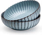 Serving Bowls, Durable Ceramic, Microwave and Dishwasher Safe, Scalloped Shell by VaseVessel