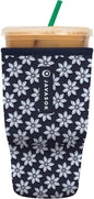 Sok It JavaSok Iced Coffee & Cold Soda Insulated Neoprene Cup Sleeve (Frost Yourself, Large: 30-32oz)