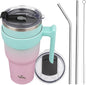 Konokyo 40 oz Tumbler with Handle and Straw, Insulated Travel Mug | Gum; by Konokyo
