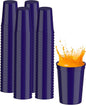 PartyPrints 100 Pack Small 10 to 12 oz Purple Reusable Blank Plastic Cups by PartyPrints