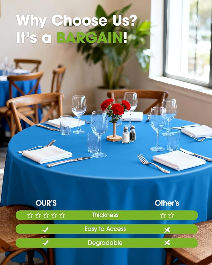 Pureegg Plastic Table Cloth Disposable 12 Pack, Graduation Decorations Class of - Image 5