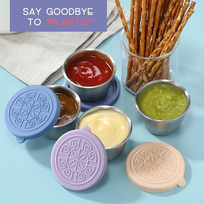 VITEVER Salad Dressing Container To Go, 1.6 oz Small Condiment Containers - Image 5