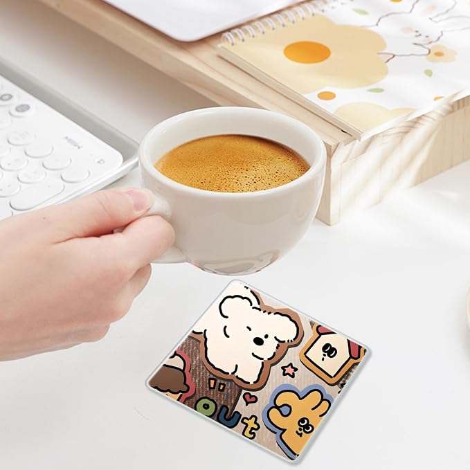 16 Pcs Sublimation Glass Coaster Blanks, 4 x 4 Inch Square Sublimation Coaster - Image 5