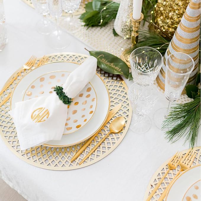 Laurel Wreath Napkin Rings Set of 4, Farmhouse Leaf Napkin Ring - Image 6