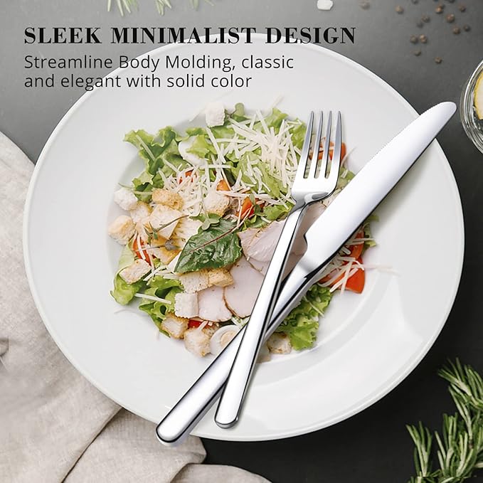40 Piece Silverware Set, Flatware Set - Image 4