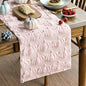 Artoid Mode Pink Soft Faux Fur Pumpkins Fall Table Runner 13x72 Inch | Seasonal by ArtoidMode