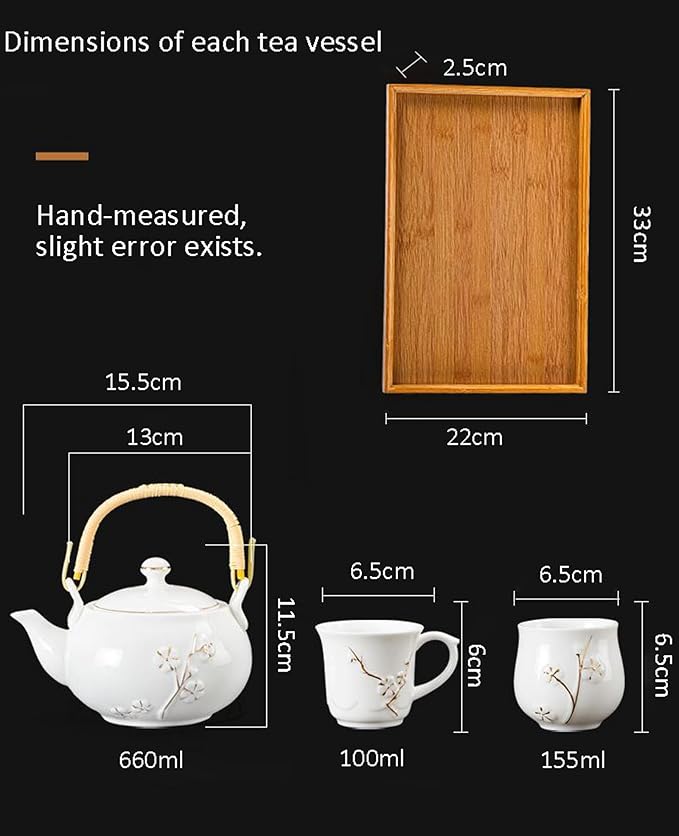 KEYDUACU Japanese Porcelain Gongfu Tea Set, Chinese Asian Style - Image 7