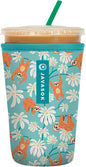 Sok It JavaSok Iced Coffee & Cold Soda Insulated Neoprene Cup Sleeve (Slothing Around, Medium: 22-28oz)